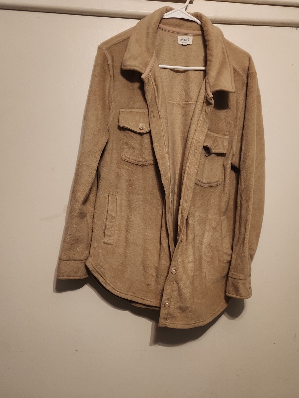 Classic Tan Fleece Jacket - Unbranded